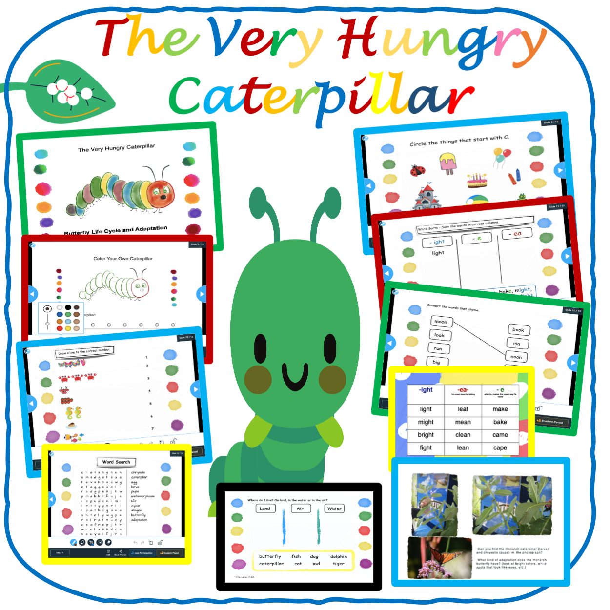 The Very Hungry Caterpillar - by Eric Carle - Pdf & Nearpod Lesson Plan
