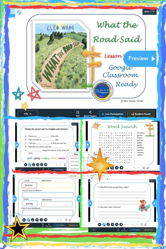 What the Road Said - by Cleo Wade - Pdf & Nearpod Lesson Plan