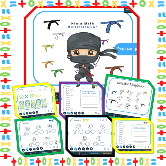 Ninja Math Multiplication Pack