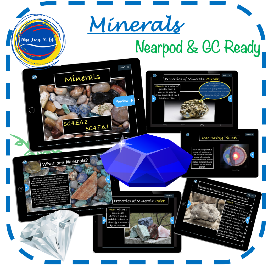 Minerals NGSS Science Lesson Plan; #minerals; teaching about minerals; #science #elementary #ngss
