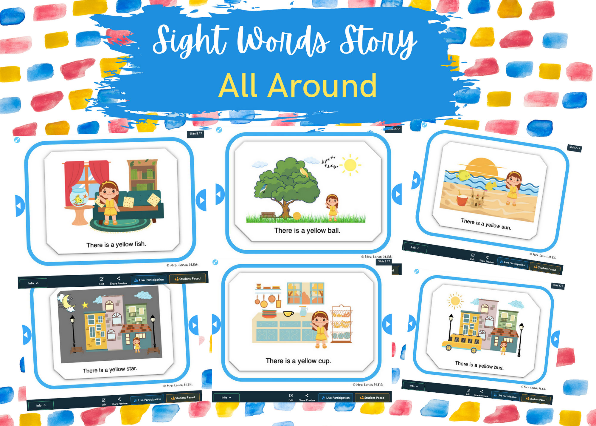 All Around Sight Words Story Kindergarten; #sightwordsstory