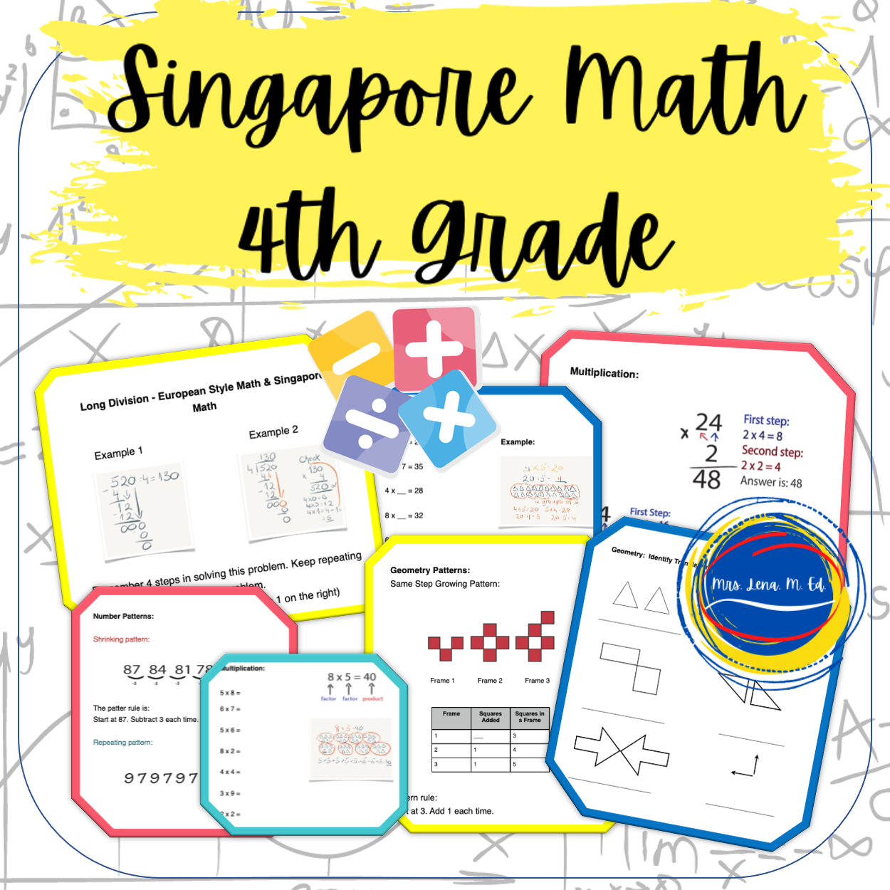 Singapore Math 4th Grade Resource Bundle