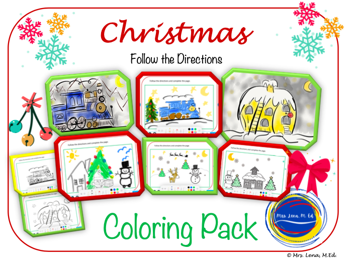 Follow the Directions Christmas FREE Art Activity