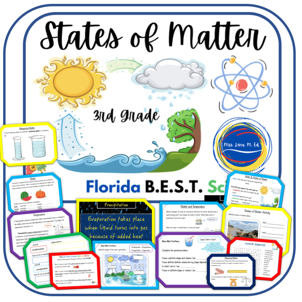States of Matter Unit Topic 2 Florida B.E.S.T. Science
