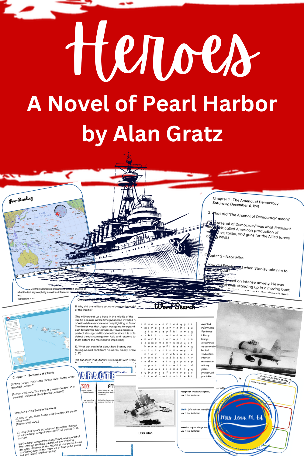 Heroes A Novel of Pearl Harbor by Alan Gratz American History WWII Novel Guide

