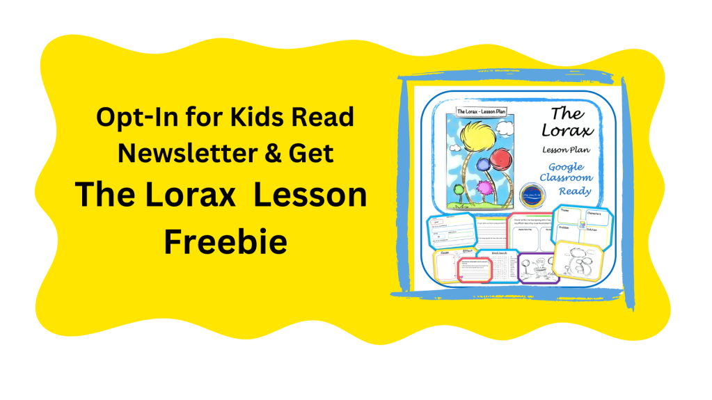 Newsletter Opt In The LORAX by Dr. Seuss Lesson Plan FREEBIE 